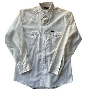 WRANGLER WESTERN BUTTON UP SHIRT SIZE LARGE MENS |‎ D2